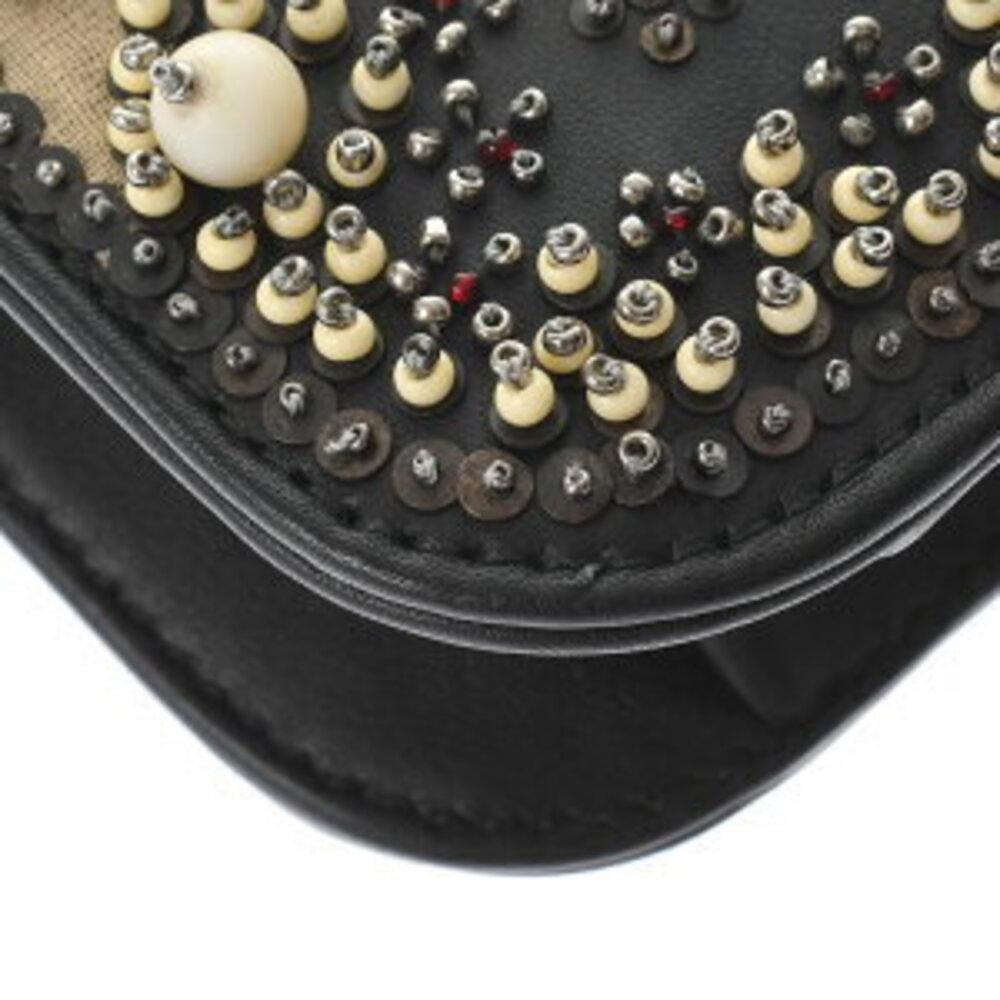 Dior Evolution Flap Chain Shoulder Bag Black Multicolor Leather Beads - Picture 7 of 13